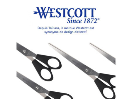 WESTCOTT Ciseaux de bureau, longueur: 171 mm, noir