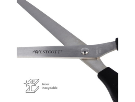 WESTCOTT Ciseaux de bureau, longueur: 250 mm, noir