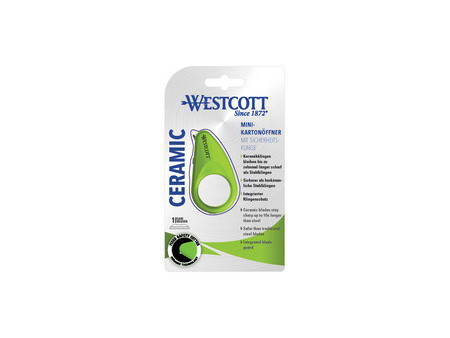 WESTCOTT Mini-cutter, ouvre-carton, avec lame en céramique
