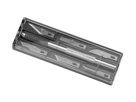 WESTCOTT Cutter de bricolage / scalpel, kit, 7 pièces