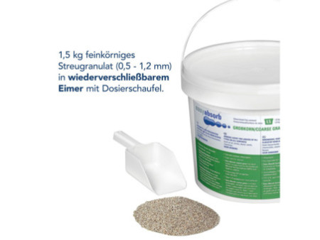 easyabsorb Liant GRAIN GROS, attapulgite, seau de 1,5 kg
