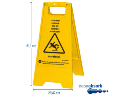 easyabsorb Panneau de signalisation 'Attention sol glissant'