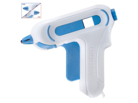 WESTCOTT Mini-pistolet à colle avec embout 'non stick'