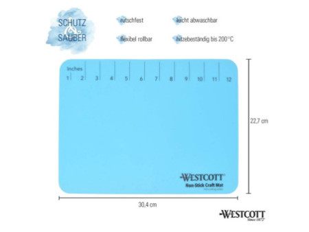 WESTCOTT Sous-main de bricolage silicone, (L)304 x (H)227 mm