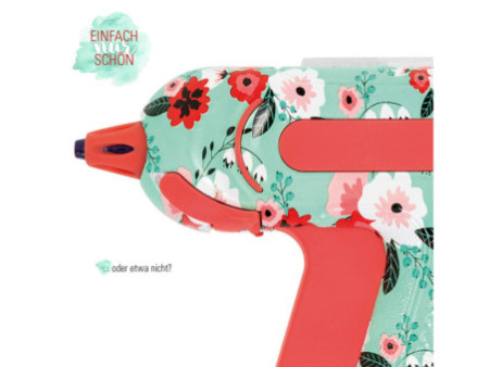WESTCOTT Mini-pistolet à colle 'Floral', embout 'non stick'
