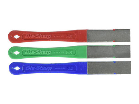 DMT Kit de limes plates diamant Dia-Sharp, kit de 3