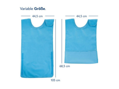 FIRST AID ONLY Bavoir pour adultes, avec scratch, bleu