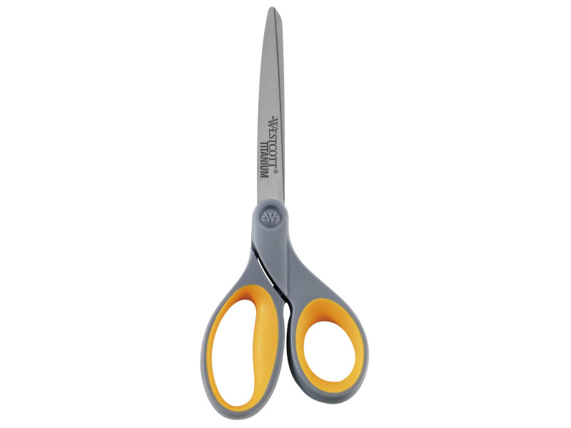 WESTCOTT Ciseaux Titanium Super, arrondi, droit, 230 mm