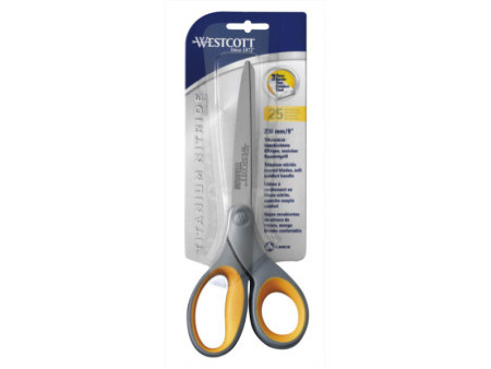 WESTCOTT Ciseaux Titanium Super, arrondi, droit, 230 mm