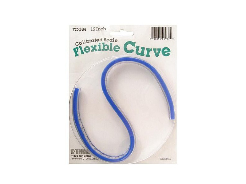 WESTCOTT Gabarit de courbe flexible, longueur : 400 mm (16')