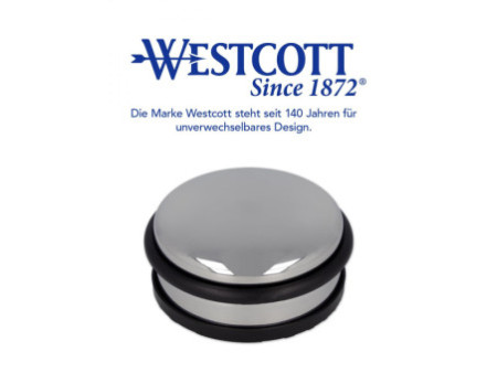 WESTCOTT Butoir de porte, en acier inoxydable, argent