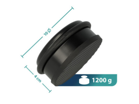 WESTCOTT Butoir de porte, en acier inoxydable, noir
