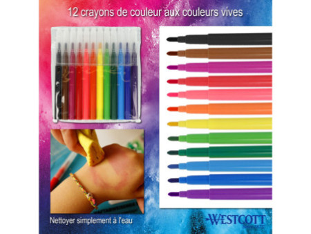 WESTCOTT Feutre magique, recharge de 12 pour aérographe