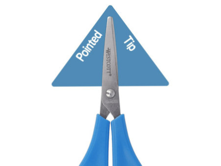 WESTCOTT Ciseaux de bricolage pour enfants, bleu