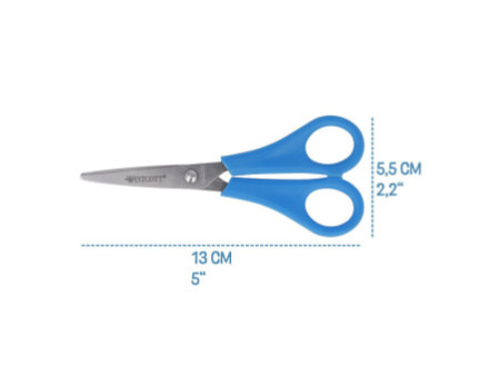 WESTCOTT Ciseaux de bricolage pour enfants, bleu