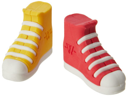 WESTCOTT Gomme en plastique Sneaker, blister de 2