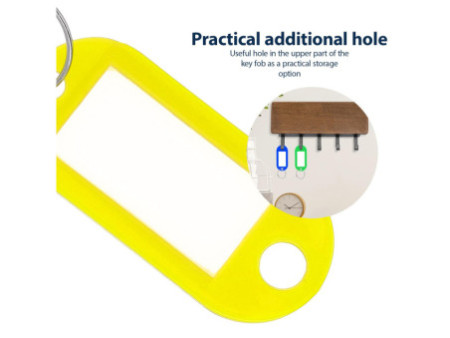 WESTCOTT Porte-clé avec anneau, pack de 4, assorti