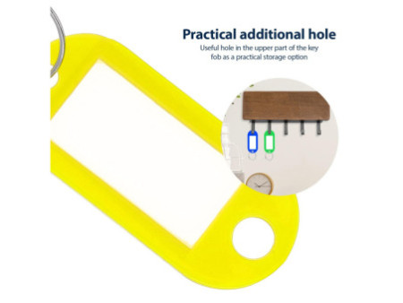 WESTCOTT Porte-clé avec anneau, pack de 10, assorti
