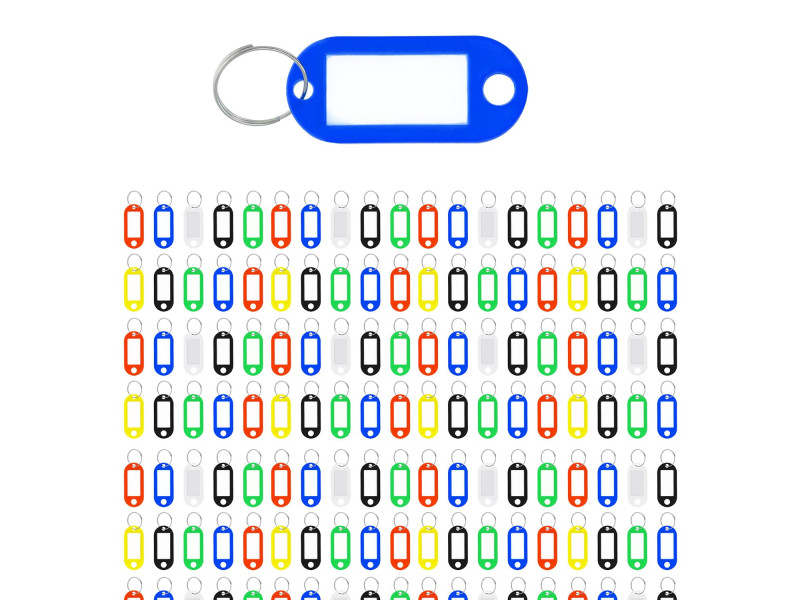 WESTCOTT Porte-clé avec anneau, pack de 200, assorti
