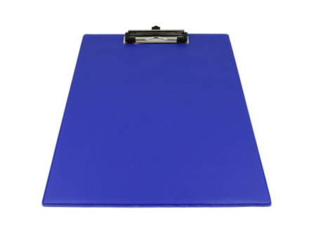 WESTCOTT Porte-bloc à pince, plastifié, A4, bleu