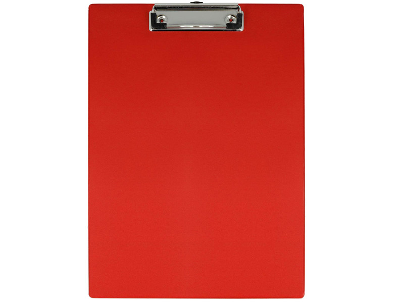 WESTCOTT Porte-bloc à pince, plastifié, A4, rouge