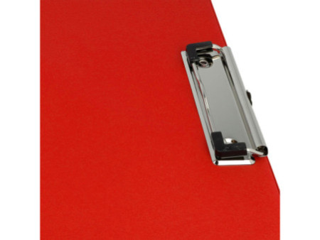 WESTCOTT Porte-bloc à pince, plastifié, A4, rouge
