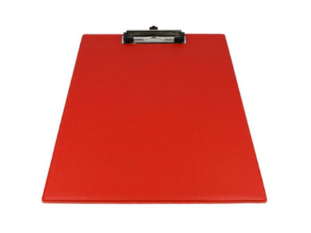 WESTCOTT Porte-bloc à pince, plastifié, A4, rouge
