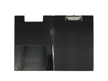 WESTCOTT Chemise porte-bloc à pince, plastifié, A4, noir