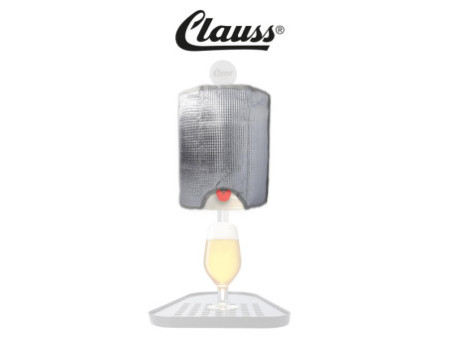 Clauss Manchon réfrigérant pour fût de bière, argent