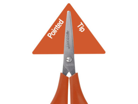 WESTCOTT Ciseaux de bricolage pour enfants, rouge