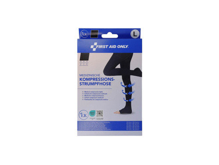 FIRST AID ONLY Collants de contention, L, noir