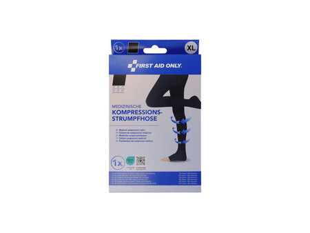 FIRST AID ONLY Collants de contention, XL, noir