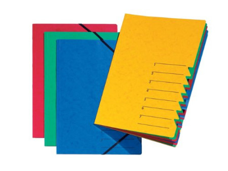 PAGNA trieur 'EASY', A4, carton, 7 compartiments, bleu