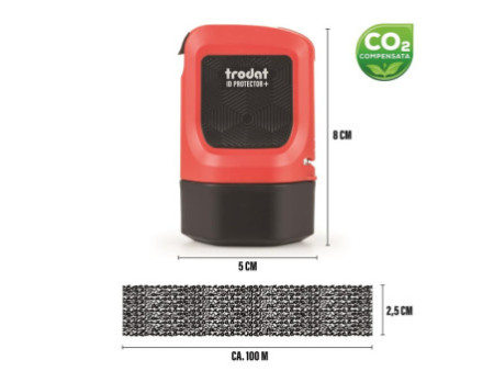 trodat Set tampon de confidentialité ID Protector+, rouge