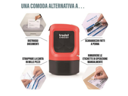 trodat Set tampon de confidentialité ID Protector+, rouge