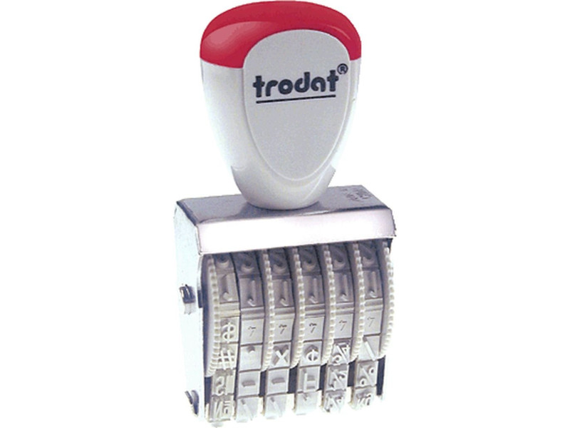 trodat Numéroteur 6 positions, taille empreinte: 4 x 26 mm