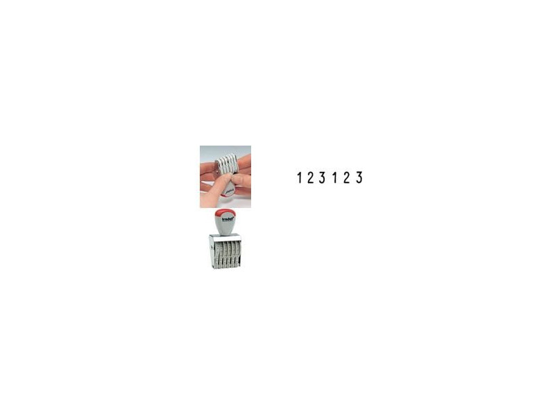 trodat Numéroteur 6 positions, taille empreinte: 9 x 41 mm