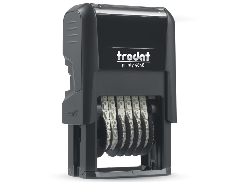trodat Tampon numéroteur Printy 4.0 4846, 6 chiffres, noir