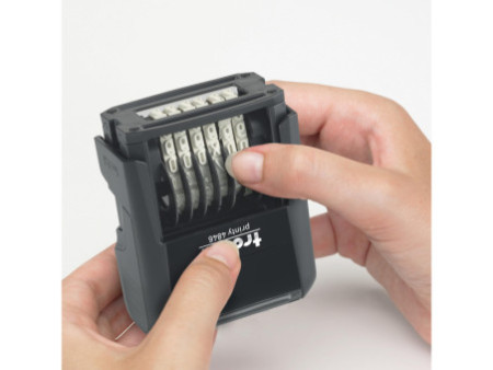 trodat Tampon numéroteur Printy 4.0 4846, 6 chiffres, noir