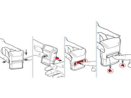 trodat Cassette d'encrage 6/4910, pack de 2, vert