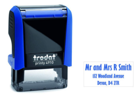 trodat Cassette d'encrage 6/4910, pack de 2, bleu