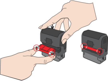 trodat Cassette d'encrage 6/4911, pack de 2, bleu