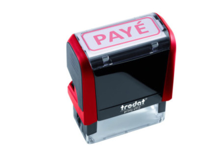 trodat Tampon de texte X-print 4912 'PAYÉ'
