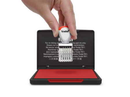 trodat Tampon encreur 9051, rouge, 90 x 50 mm