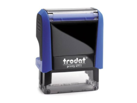 trodat Tampon pour texte 4911 Printy 4.0, bleu
