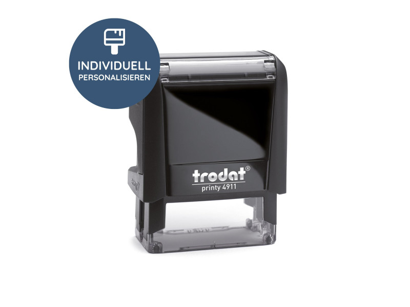 trodat Tampon pour texte 4911 Printy 4.0, noir