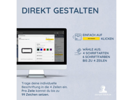 trodat Tampon pour texte 4911 Printy 4.0, noir