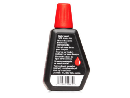 trodat Encre pour tampon encreur '7011', 28 ml, rouge
