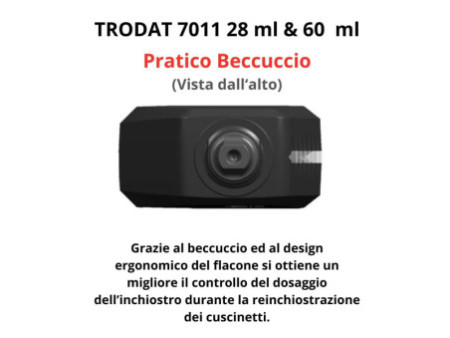 trodat Encre pour tampon encreur '7011', 28 ml, rouge