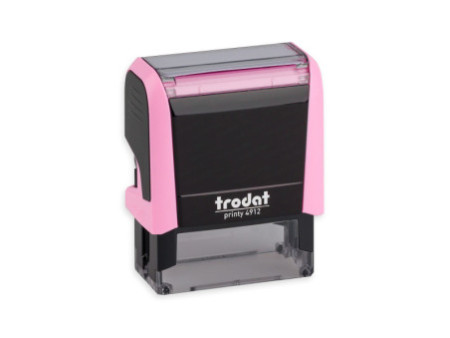 trodat Tampon automatique à texte Printy 4912 4.0, rose